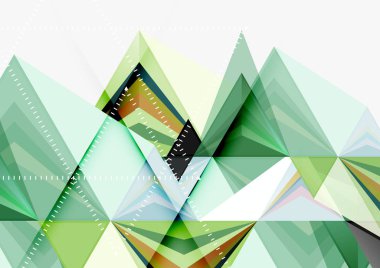 Üçgen düşük Poli vektör a4 boyutu geometrik soyut şablonu