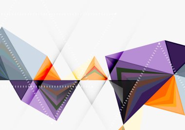 Üçgen düşük Poli vektör a4 boyutu geometrik soyut şablonu