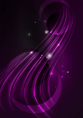 parlayan futuristik çizgiler