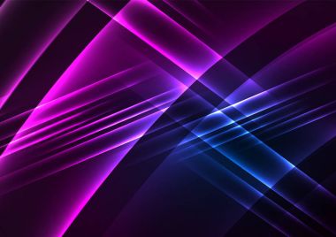 parlayan futuristik çizgiler