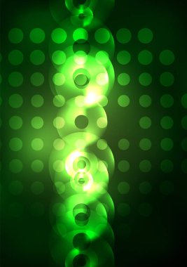 Karanlıkta parlayan daireler