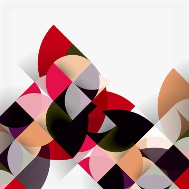 Modern geometrik arka plan daire