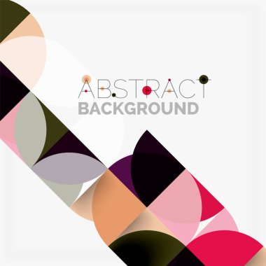 Modern geometrik arka plan daire