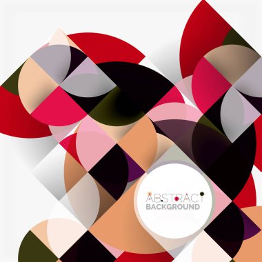 Modern geometrik arka plan daire