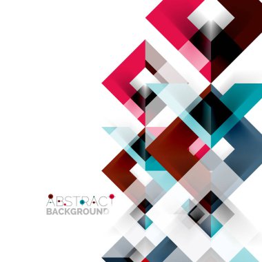 Beyaz Modern kare geometrik desen tasarım