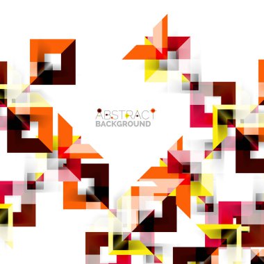 Beyaz Modern kare geometrik desen tasarım