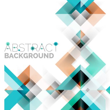 Beyaz Modern kare geometrik desen tasarım