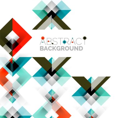 Beyaz Modern kare geometrik desen tasarım