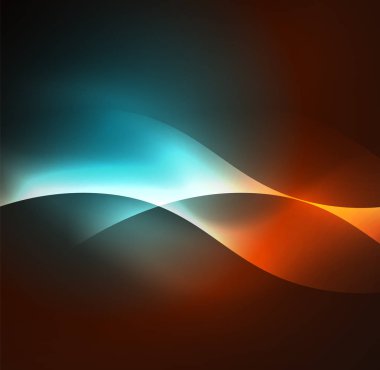 Neon ışıklı dalgalar