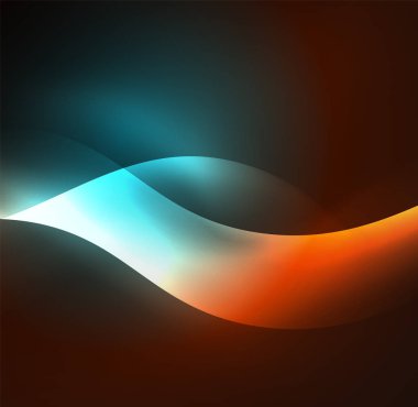 Neon ışıklı dalgalar