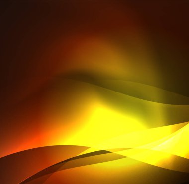 Neon ışıklı dalgalar