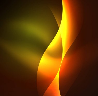 Neon ışıklı dalgalar