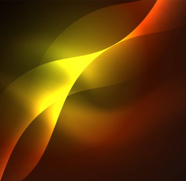 Neon ışıklı dalgalar