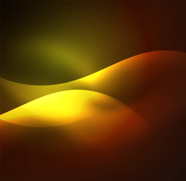 Neon ışıklı dalgalar