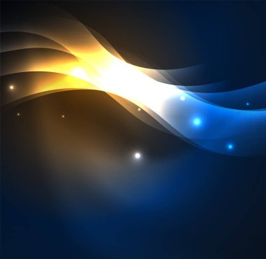 Neon ışıklı dalgalar