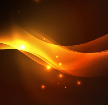 Neon ışıklı dalgalar