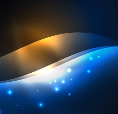 Neon ışıklı dalgalar