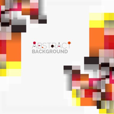 Soyut engeller şablon tasarım arka plan, beyaz, basit geometrik şekiller düz çizgiler ve dikdörtgenler