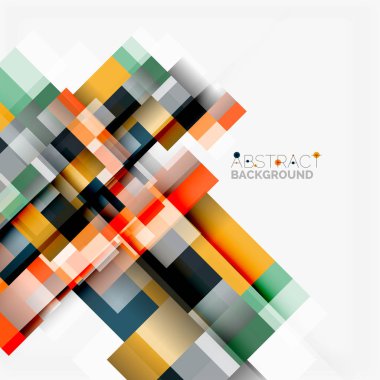 Soyut engeller şablon tasarım arka plan, beyaz, basit geometrik şekiller düz çizgiler ve dikdörtgenler