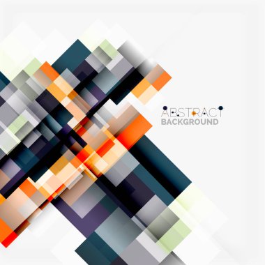 Soyut engeller şablon tasarım arka plan, beyaz, basit geometrik şekiller düz çizgiler ve dikdörtgenler