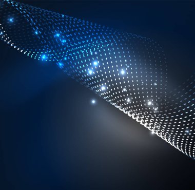 Vektör dalga parçacıklar arka plan