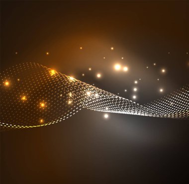 Vektör dalga parçacıklar arka plan