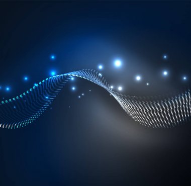 Vektör dalga parçacıklar arka plan