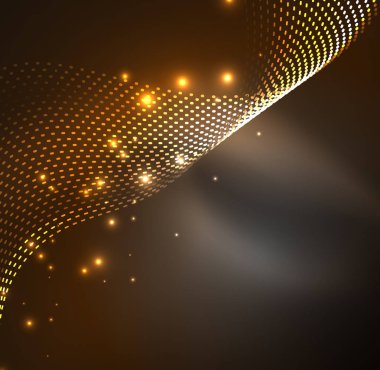 Vektör dalga parçacıklar arka plan