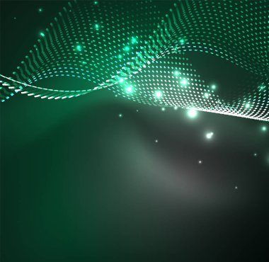 Vektör dalga parçacıklar arka plan