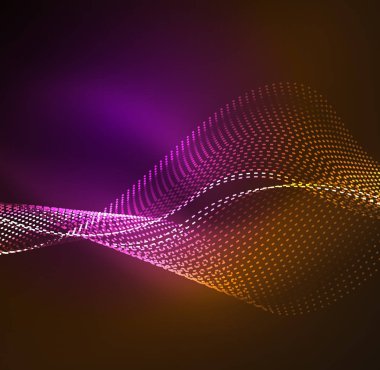 Vektör dalga parçacıklar arka plan