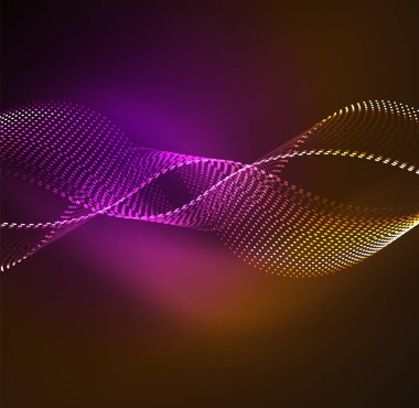 Vektör dalga parçacıklar arka plan