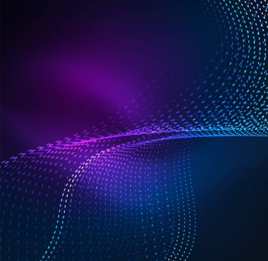 Vektör dalga parçacıklar arka plan