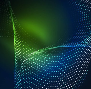 Vektör dalga parçacıklar arka plan