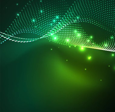 Vektör dalga parçacıklar arka plan