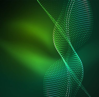 Vektör dalga parçacıklar arka plan