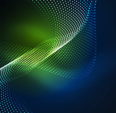 Vektör dalga parçacıklar arka plan