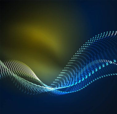 Vektör dalga parçacıklar arka plan