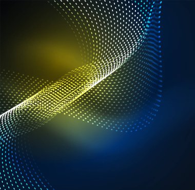 Vektör dalga parçacıklar arka plan