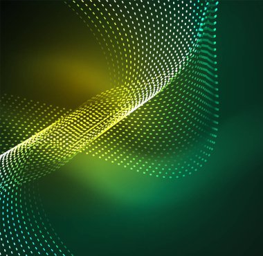 Vektör dalga parçacıklar arka plan