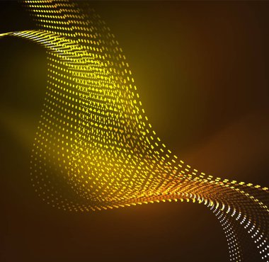 Vektör dalga parçacıklar arka plan