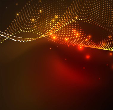 Vektör dalga parçacıklar arka plan