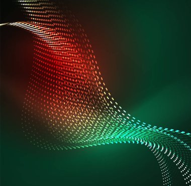 Vektör dalga parçacıklar arka plan