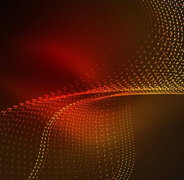 Vektör dalga parçacıklar arka plan