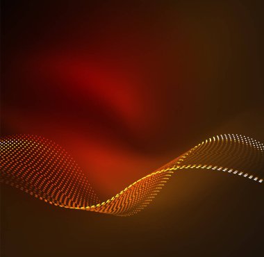 Vektör dalga parçacıklar arka plan