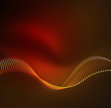 Vektör dalga parçacıklar arka plan