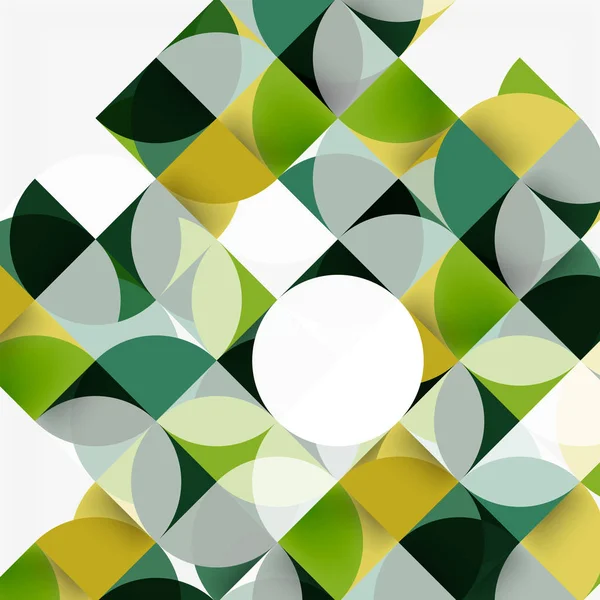 Círculos de fondo abstractos geométricos modernos — Vector de stock