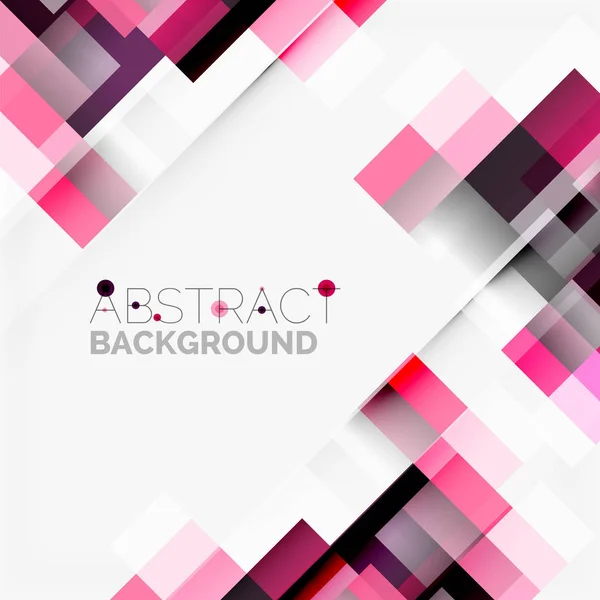 Abstract blocks template design background, simple geometric shapes on white, straight lines and rectangles — Stock Vector