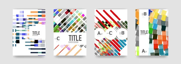 Set of brochure cover templates — Stock Vector
