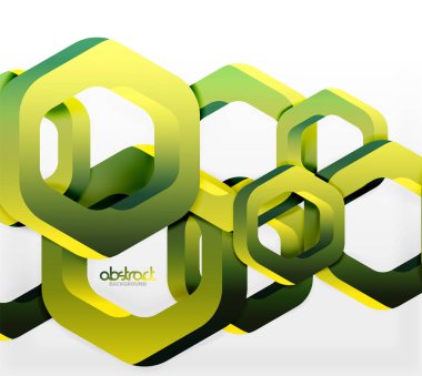 Üst üste gelen altıgenler arka planı Tasarla