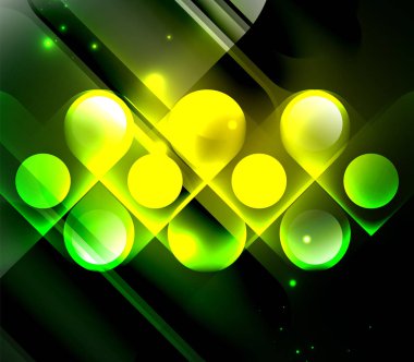 Vektör geometrik parlayan arka plan şekilleri